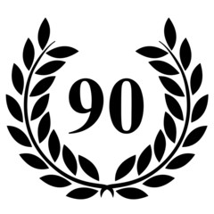 Lauriers 90 sur fond blanc