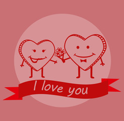 Cute Valentines day background