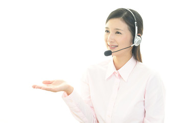 笑顔のオペレーター