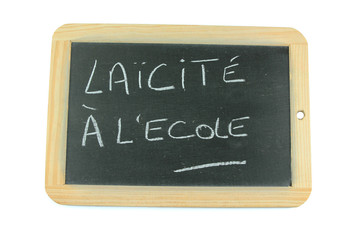 Fototapeta premium ardoise l'aïcité à l'école