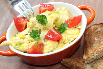 Rührei zum Frühstück