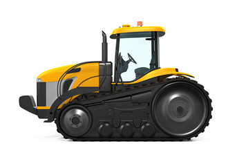 Track Tractor Isolated