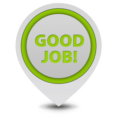 Good job pointer icon on white background