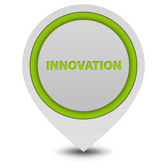 Innovation pointer icon on white background