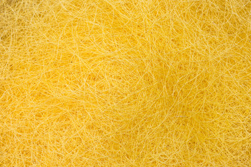 silk yarn from yellow cocoons of the silk worm