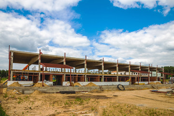 Fototapeta premium Building under construction