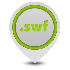 .swf pointer icon on white background