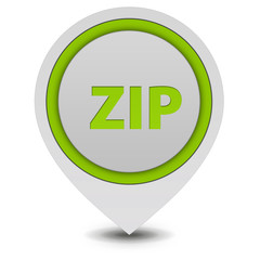 ZIP pointer icon on white background