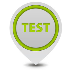 Test  pointer icon on white background