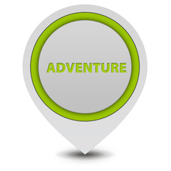 Adventure pointer icon on white background