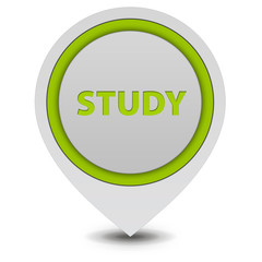 Study pointer icon on white background