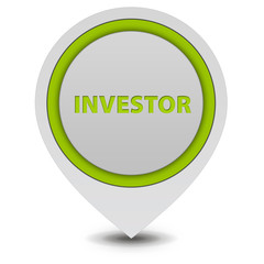 Investor pointer icon on white background