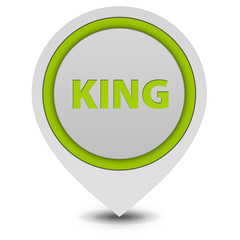 King pointer icon on white background