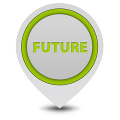 Future pointer icon on white background