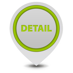 Detail pointer icon on white background