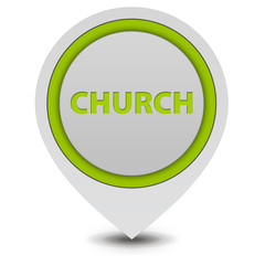 Church pointer icon on white background