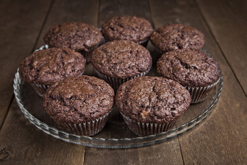 chocolate banana muffins