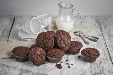 chocolate banana muffins0