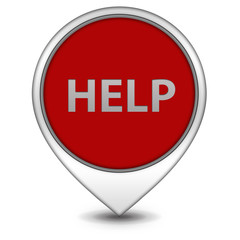 help pointer icon on white background