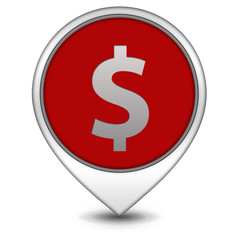 money pointer icon on white background