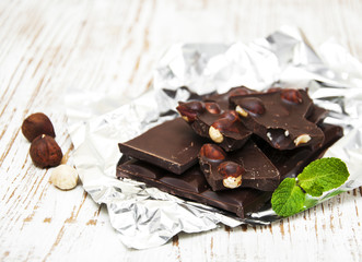 Dark  chocolate with nuts