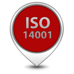 Iso 14001 pointer icon on white background