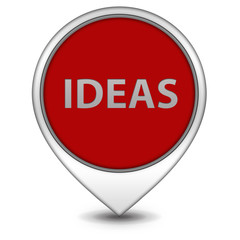 Ideas  pointer icon on white background