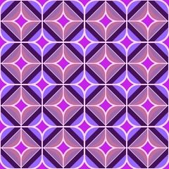 Seamless 70s purple and pink background honeycomb