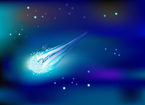 comet vector background