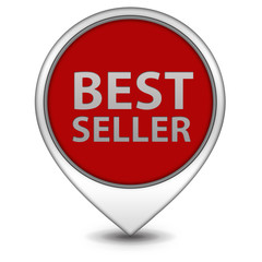 Best seller pointer icon on white background