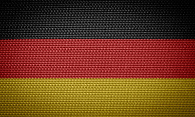 Federal Republic of Germany, woven flag background