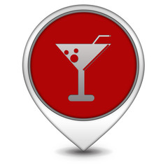 Drink pointer icon on white background