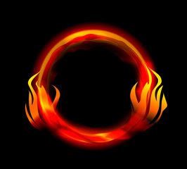 fire ring vector