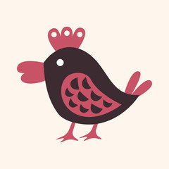 Animal bird flat icon elements, eps10