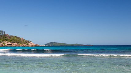 Bright panoramic seascape