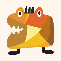 bizarre monster flat icon elements,eps10