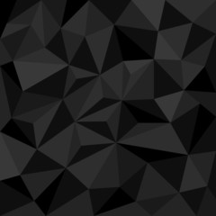 Abstract black background with triangles