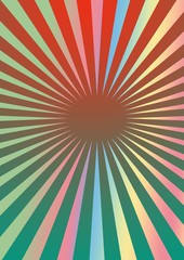 A pastel colored sunburst background image.