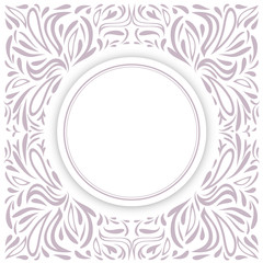 Round Frame Over Floral