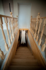Pretty dress and table with pearl jewellery