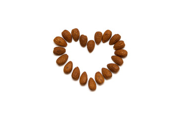 Almonds heart