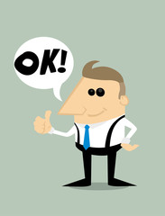 Cartoon businessman