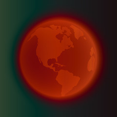 Vector illustration of a globe.