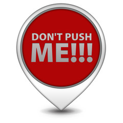 Do not push me pointer icon on white background