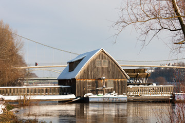 Schiffmühle bei Minden zur Winterzeit