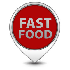 Faast food pointer icon on white background