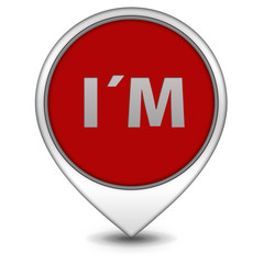 I am pointer icon on white background