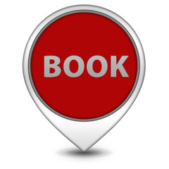 Book pointer icon on white background