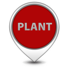 Plant pointer icon on white background