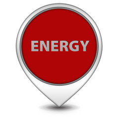 Energy pointer icon on white background